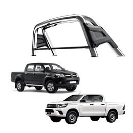 Barra antivuelco New K1 cromada Toyota Hilux 2005-2015