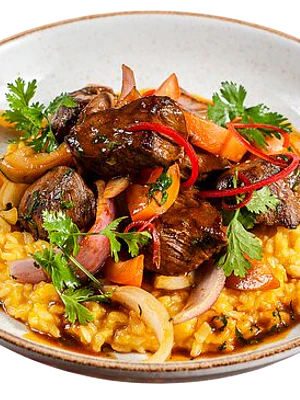 Risotto C/ Lomo Saltado