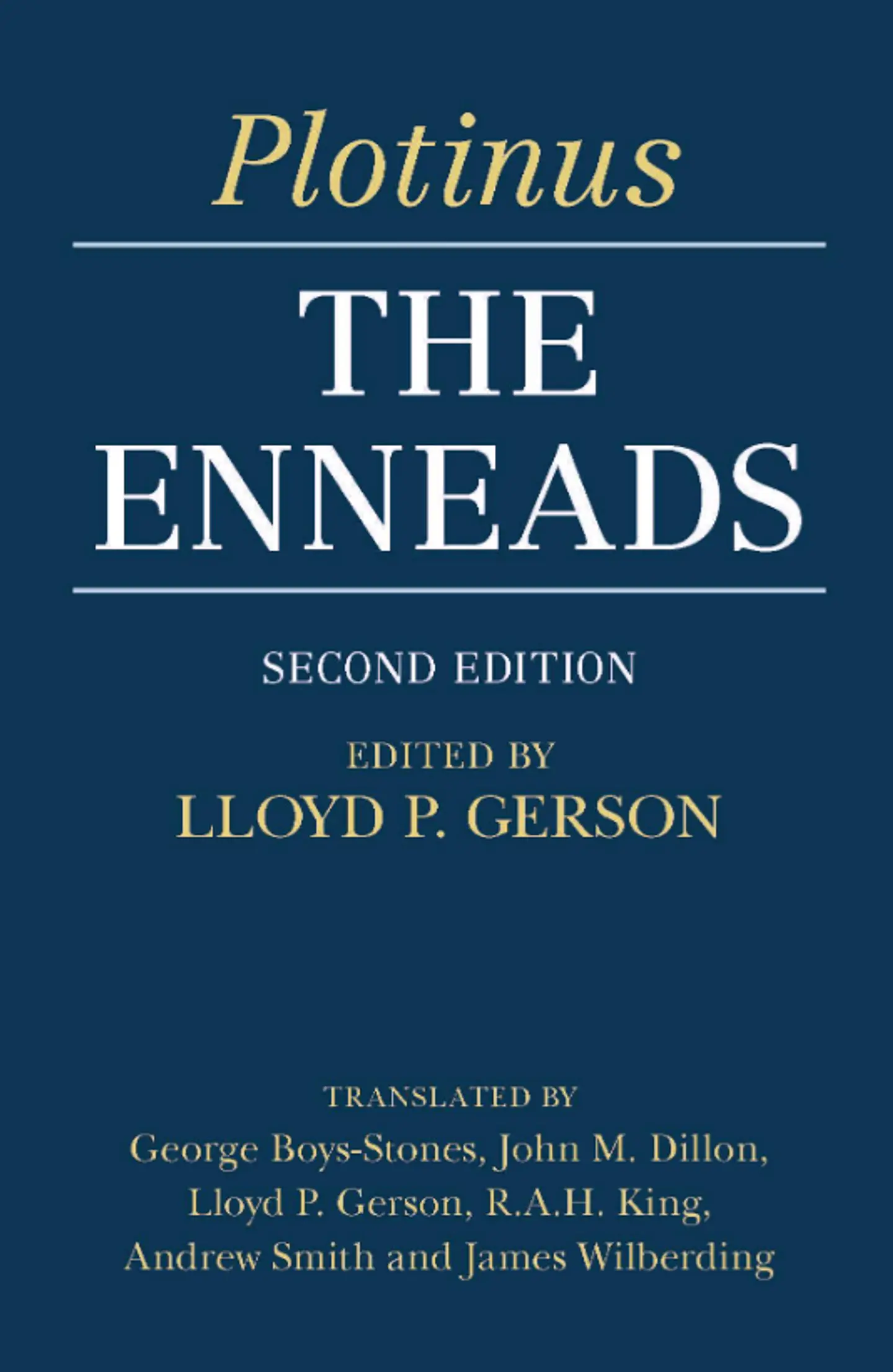  PLOTINUS: The Enneads, Second Edition  1