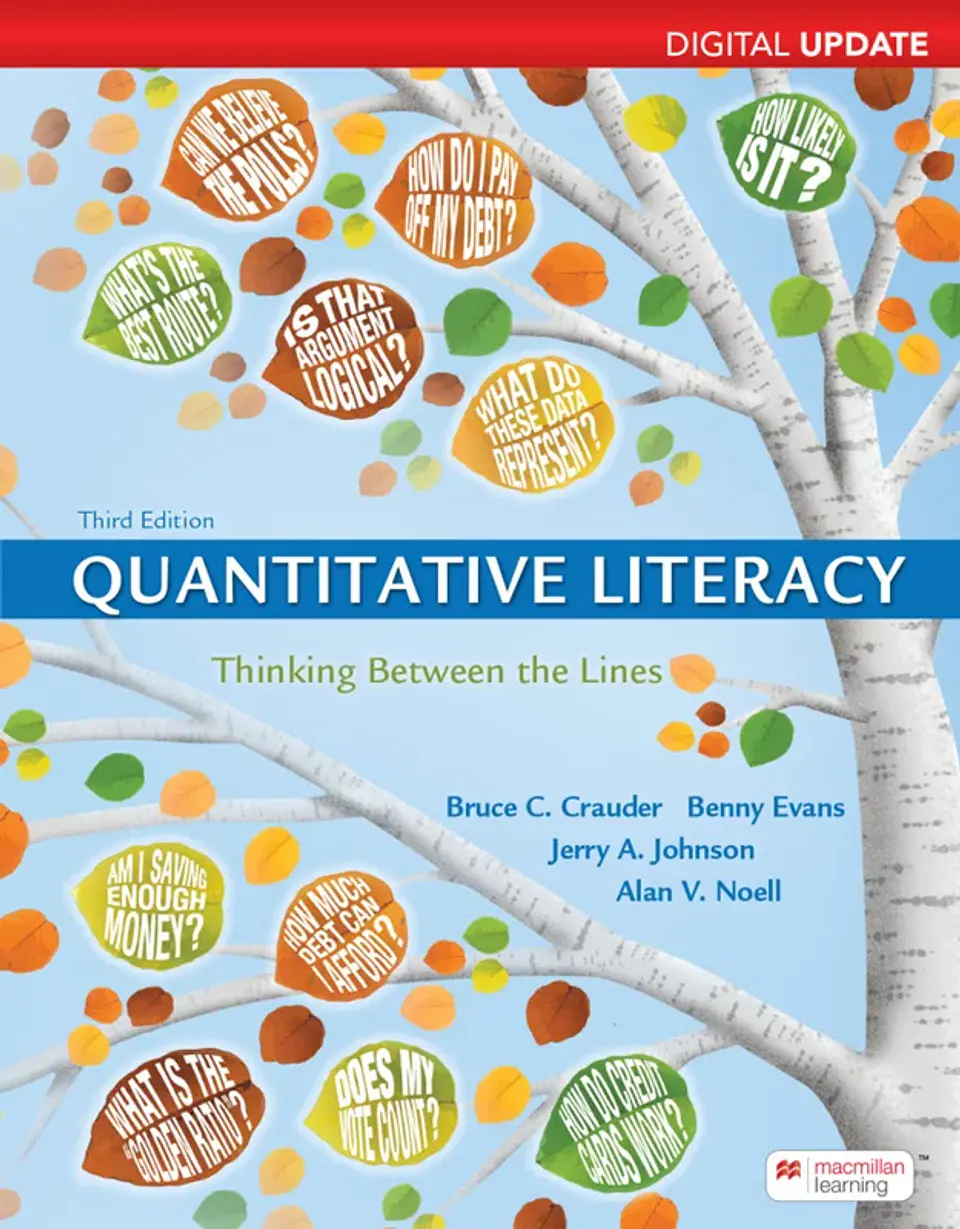 Quantitative Literacy, Digital Update: Thinking Between the Lines 3rd Edition 1