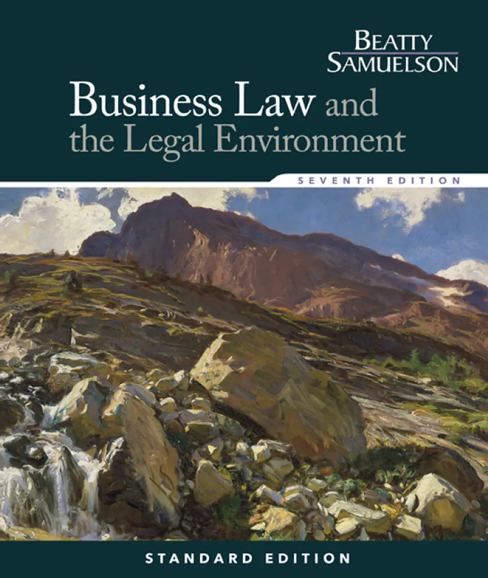 Business Law and the Legal Environment, Standard Edition 7th Edition 1