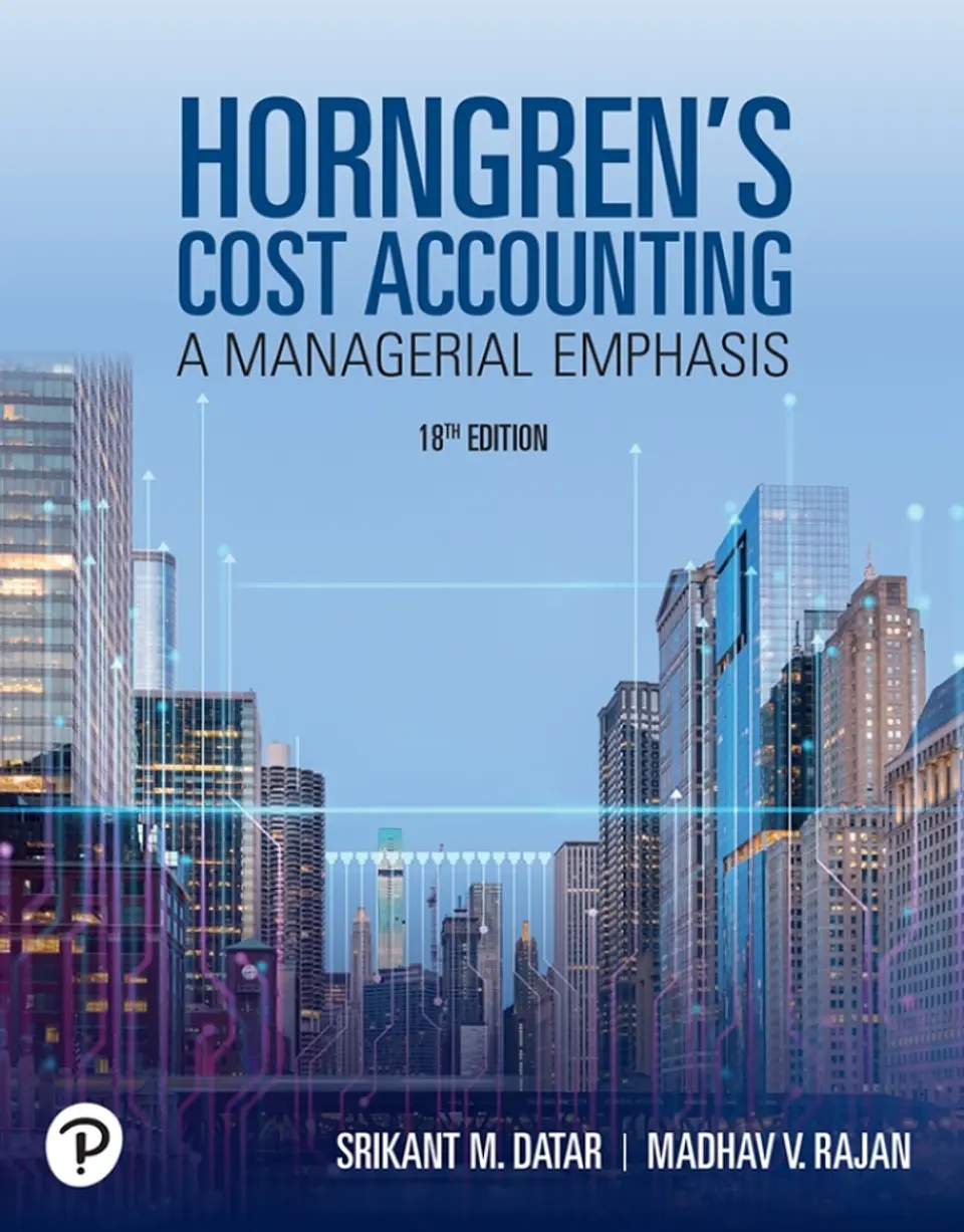 Horngren's Cost Accounting: A Managerial Emphasis 18th Edition  1