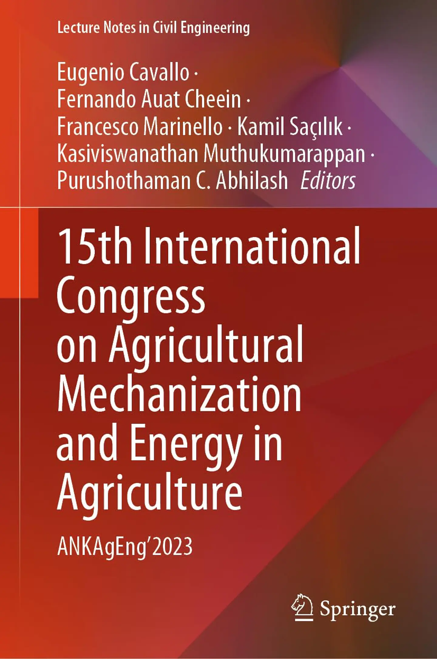  15th International Congress on Agricultural Mechanization and Energy in Agriculture: ANKAgEng’2023  1