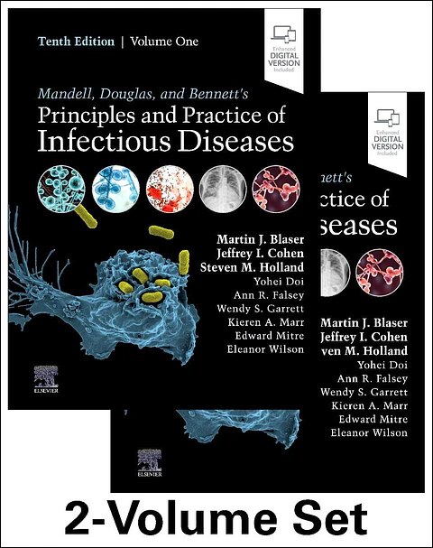  Mandell, Douglas, and Bennett's Principles and Practice of Infectious Diseases 2-Volume Set 10th Edition 
