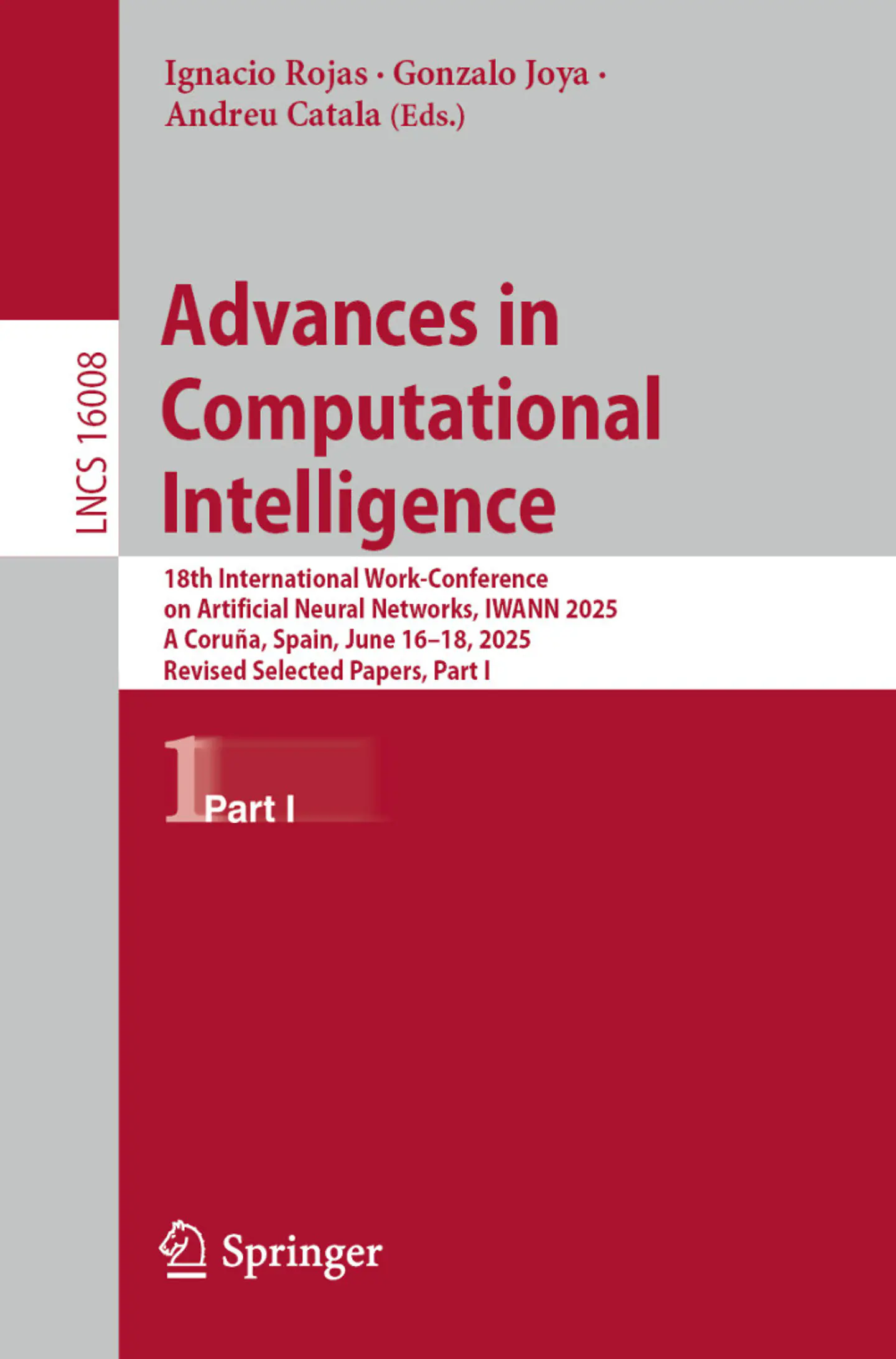 Advances in Computational Intelligence: 18th International Work-Conference on Artificial Neural Networks, IWANN 2025, A Coruña, Spain, June 16–18, 2025, Proceedings, Part I 1