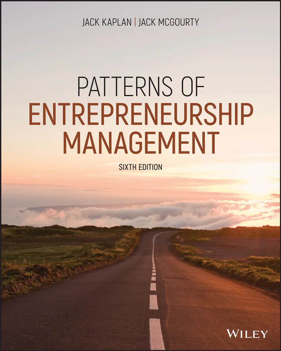 Patterns of Entrepreneurship Management 6th Edition  1
