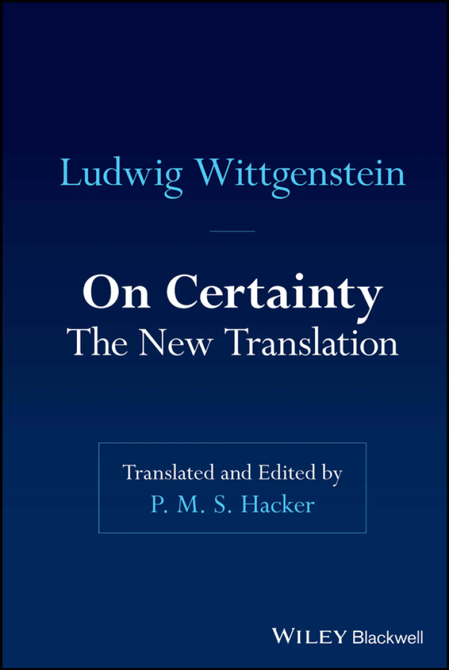 On Certainty: The New Translation 1