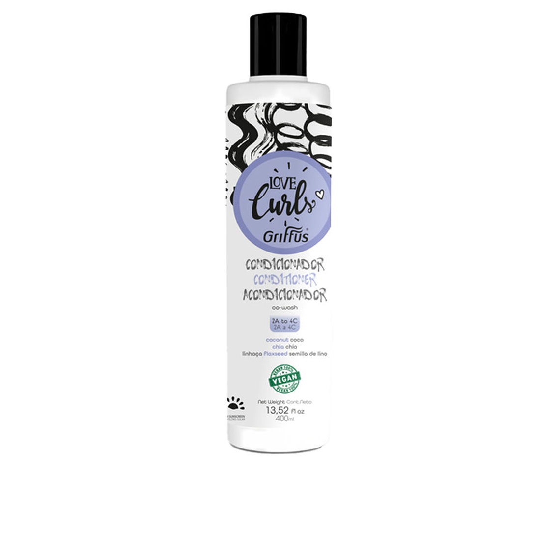 CONDICIONADOR CO-WASH (2A-4C) LOVE CURLS 400 ML 1