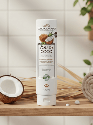 Condicionador Nutrição Imediata (1A–4C) Vou de Coco 420 ml