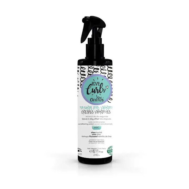 Leave-in Dia Seguinte (4ABC) CrespOS Vibrantes Love Curls 240 ml 1