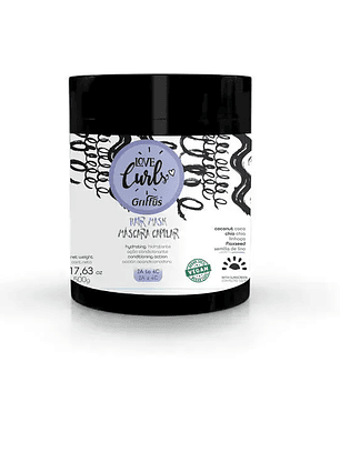Máscara Capilar (2A–4C) Love Curls 500 g