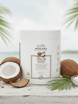 Máscara Capilar (1A–4C) Vou de Coco 550 g