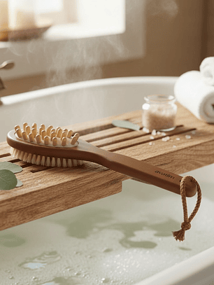 Escova de Banho com Massageador (30 X 7.5 X 5 CM)