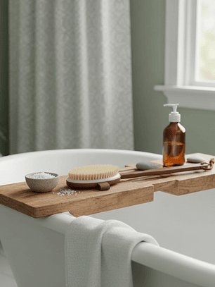 Escovão de Madeira para Banho