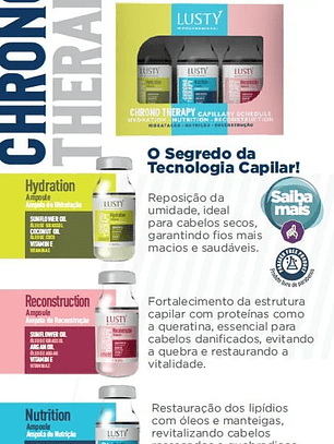 Cronograma Capilar - Kit de Ampolas (3 itens - 15ml cada)