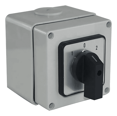 Selector Conmutador 1-0-2 Solar Dc 500v 20a 3p Con Caja Ip66