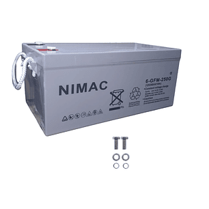 Bateria Nimac GEL serie G, Ciclo Profundo 250 AH, 12 V
