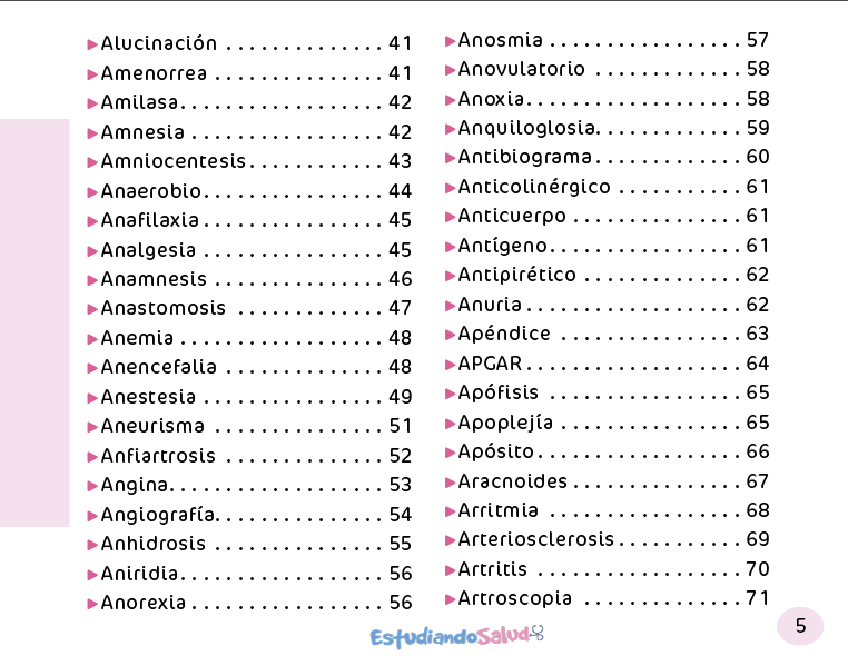 Libreta Diccionario en Salud 4
