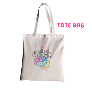 Tote Bag Brain Heart