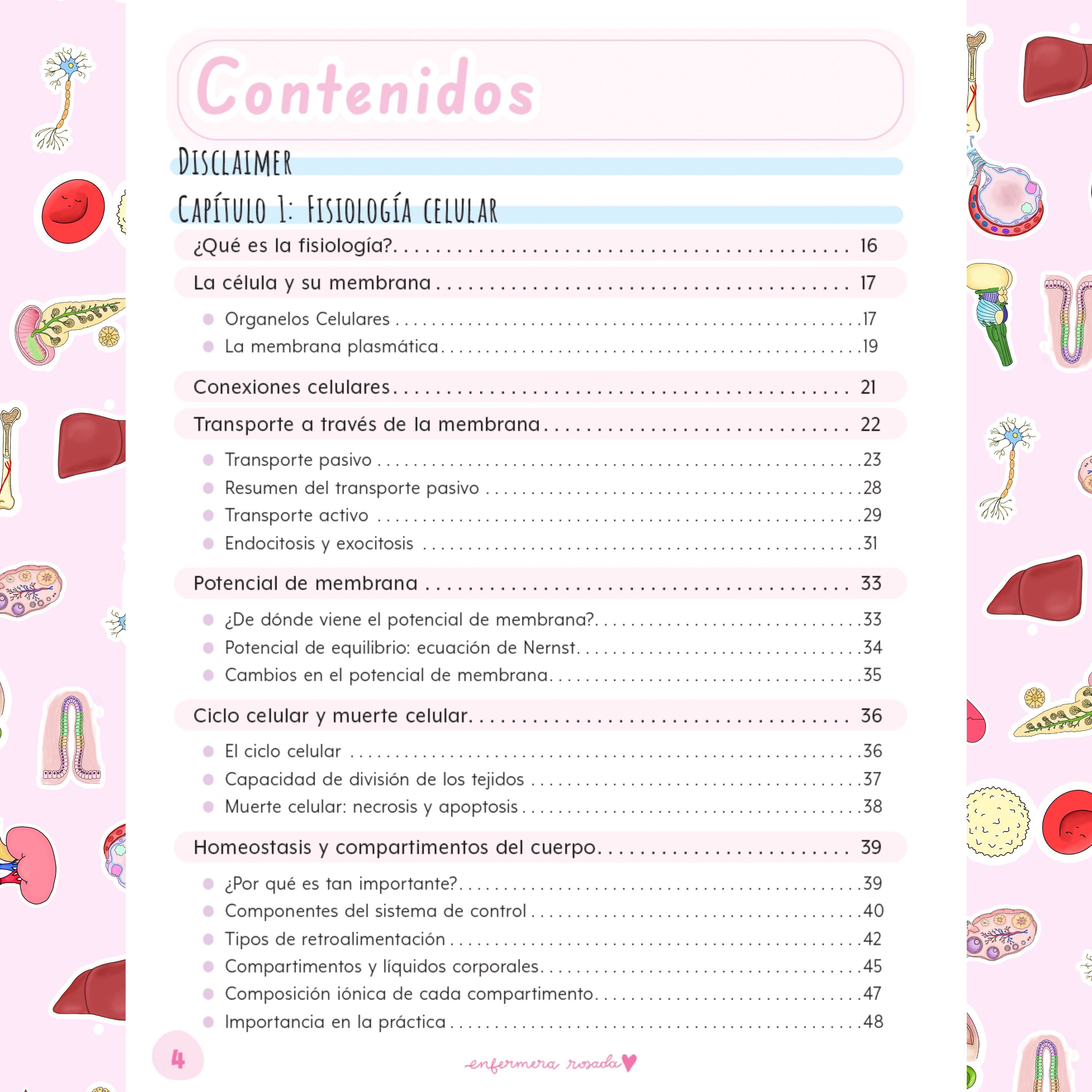 Libreta Fisiología — libreta de bolsillo para estudiantes de enfermería | Enfermera Rosada (3)