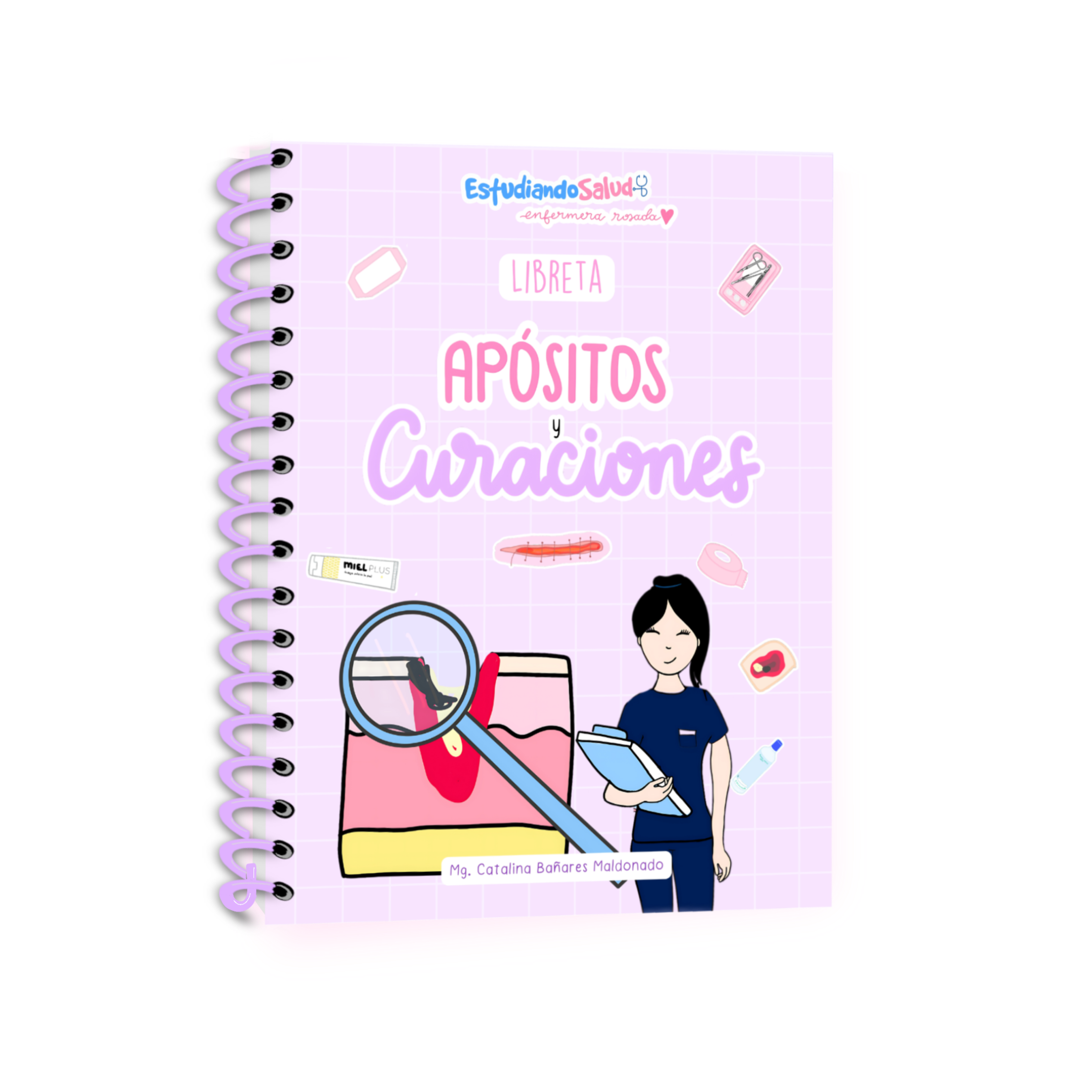Libreta Apósitos y Curaciones — libreta de bolsillo para estudiantes de enfermería | Enfermera Rosada (1)
