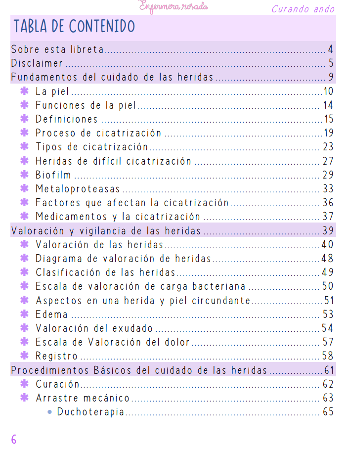 Libreta Apósitos y Curaciones — libreta de bolsillo para estudiantes de enfermería | Enfermera Rosada (3)