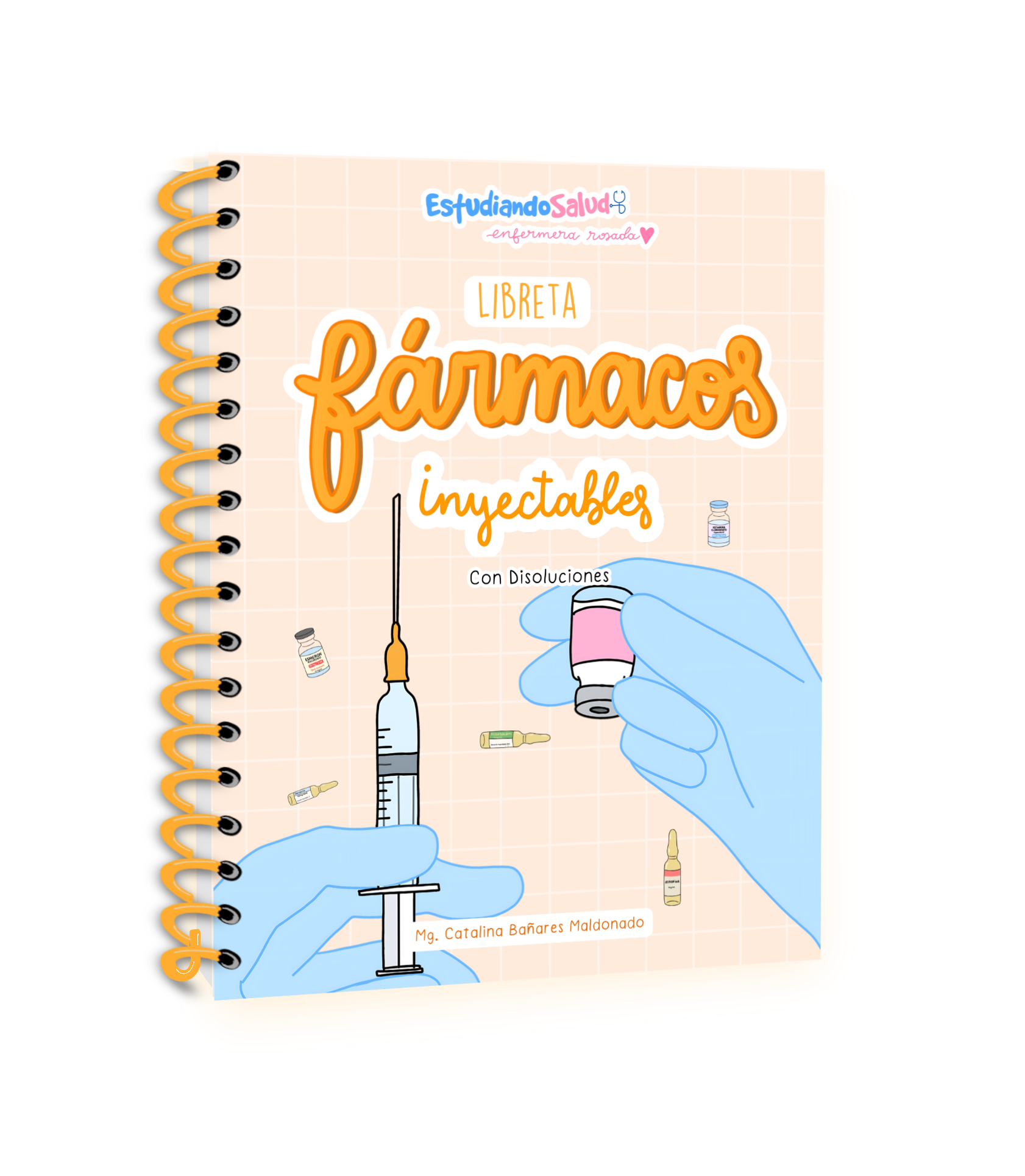 Libreta Fármacos Inyectables y Disoluciones — libreta de bolsillo para estudiantes de enfermería | Enfermera Rosada (1)