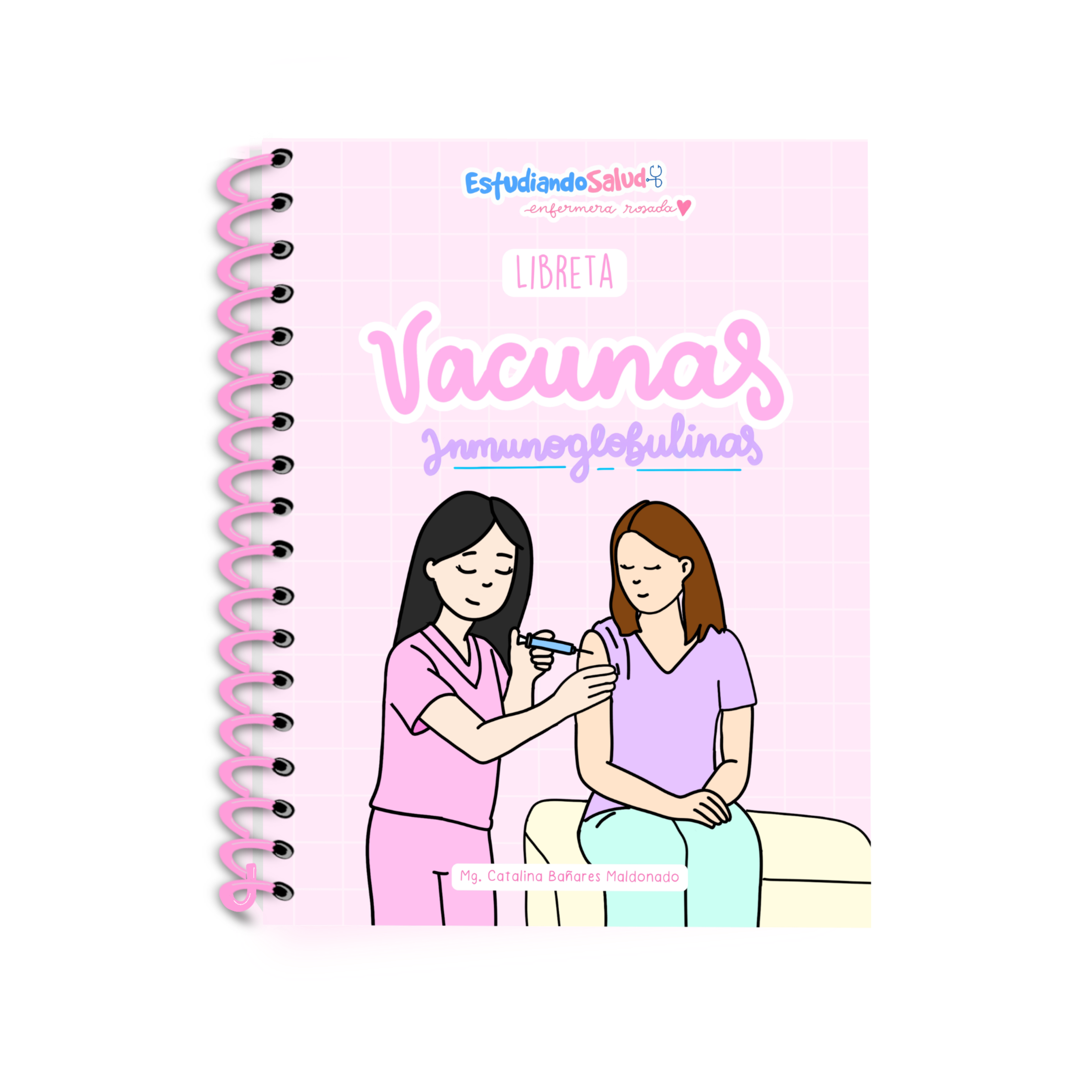 Libreta Vacunas e Inmunoglobulinas — libreta de bolsillo para estudiantes de enfermería | Enfermera Rosada (1)