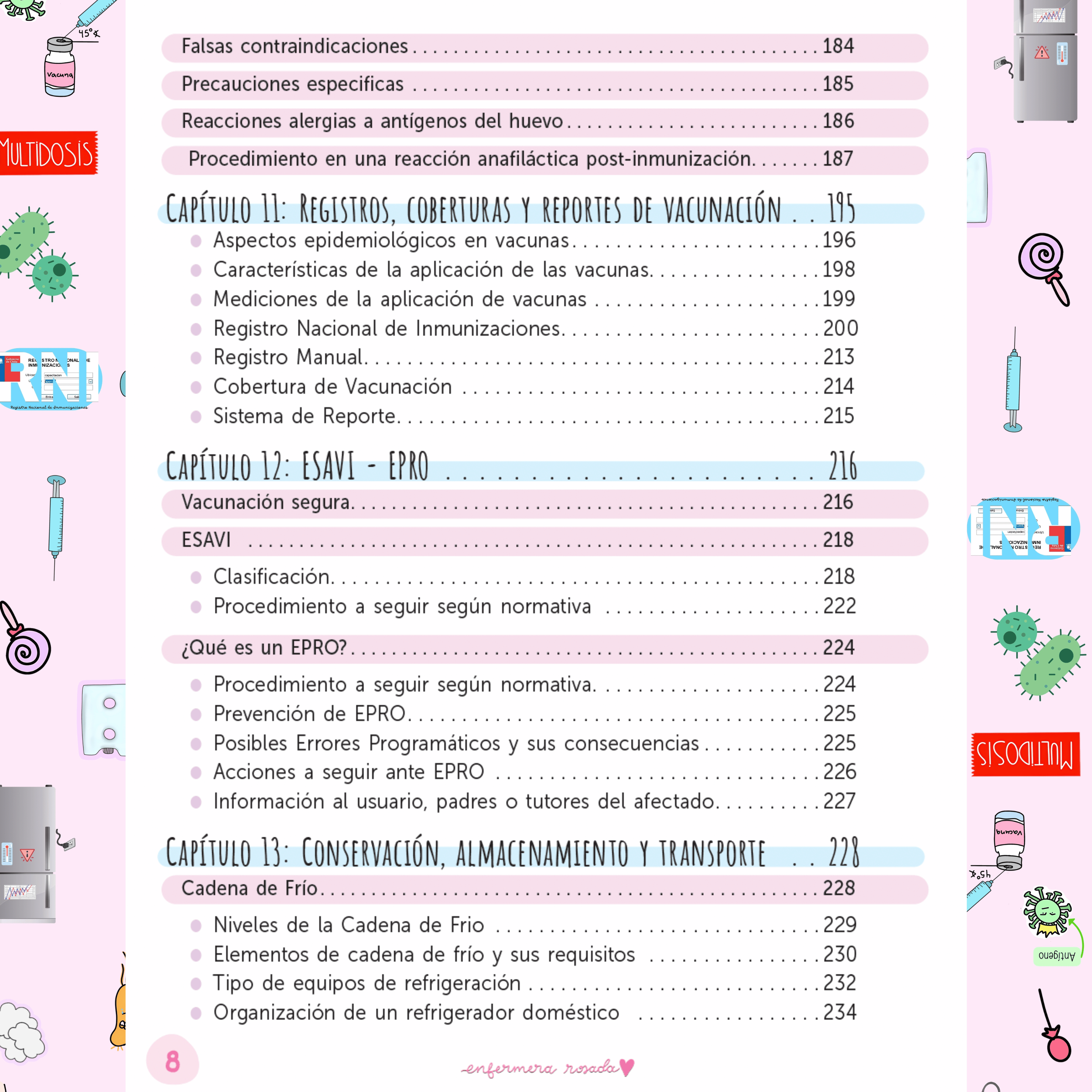 Libreta Vacunas e Inmunoglobulinas — libreta de bolsillo para estudiantes de enfermería | Enfermera Rosada (7)