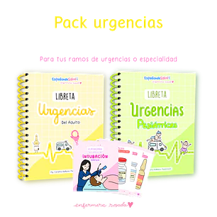 Pack Urgencias — libreta de bolsillo para estudiantes de enfermería | Enfermera Rosada