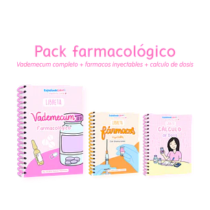 Pack Farmacológico — libreta de bolsillo para estudiantes de enfermería | Enfermera Rosada