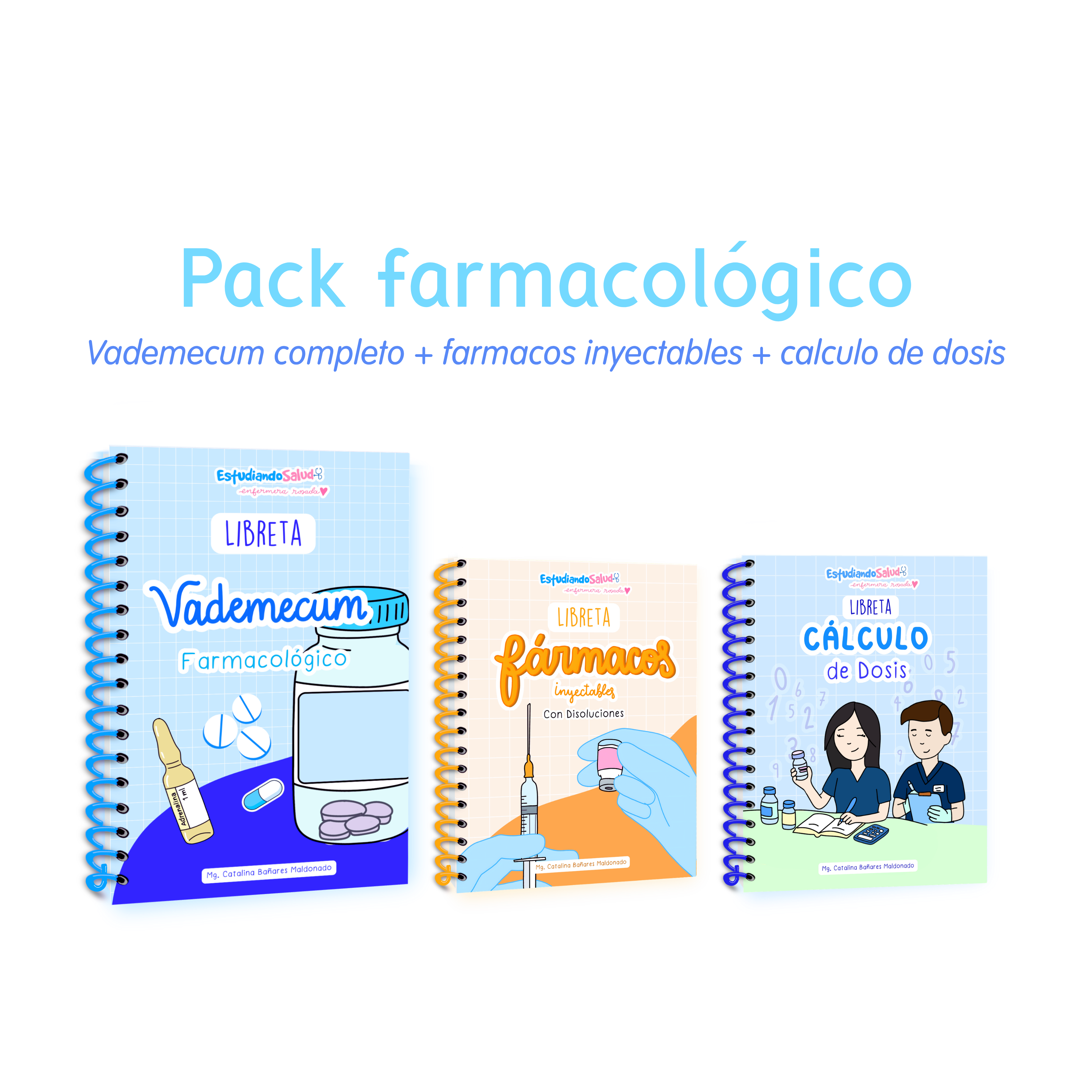 Pack Farmacológico — libreta de bolsillo para estudiantes de enfermería | Enfermera Rosada (2)