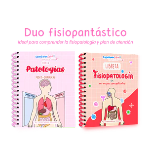 Dúo Fisiopantástico — libreta de bolsillo para estudiantes de enfermería | Enfermera Rosada