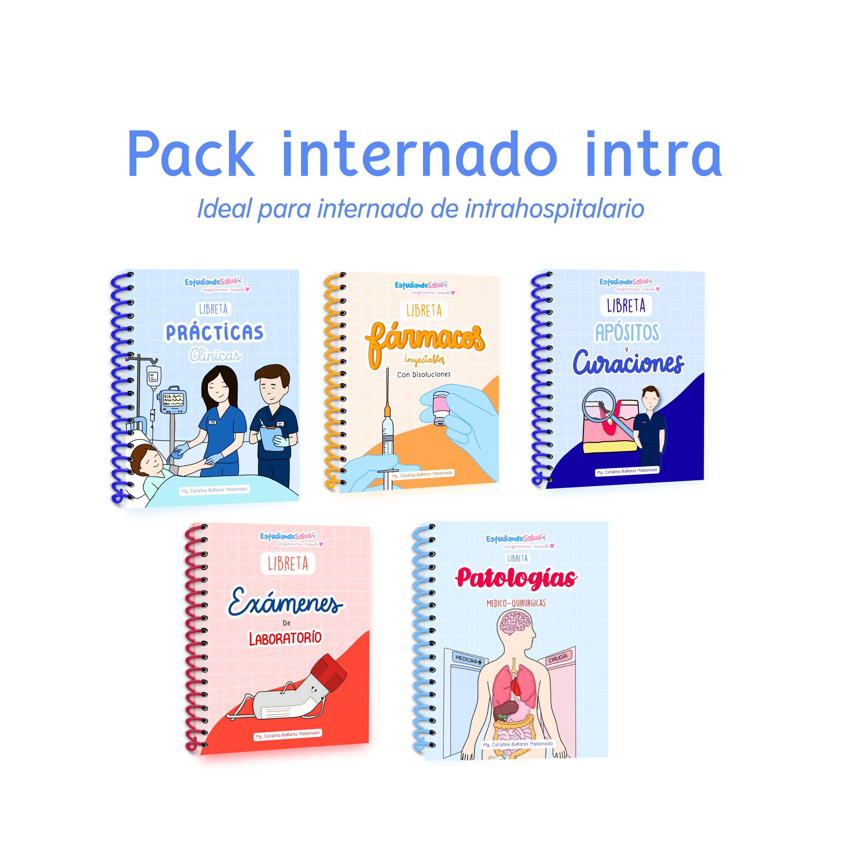 Pack Internado Intrahospitalario — libreta de bolsillo para estudiantes de enfermería | Enfermera Rosada (2)