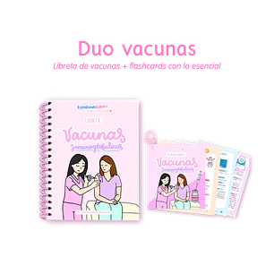 Dúo Vacunas — libreta de bolsillo para estudiantes de enfermería | Enfermera Rosada