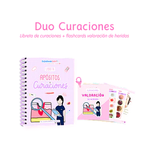 Dúo Curaciones — libreta de bolsillo para estudiantes de enfermería | Enfermera Rosada