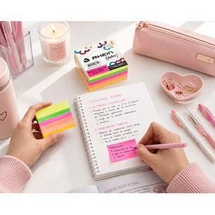 Post-it Rhein — libreta de bolsillo para estudiantes de enfermería | Enfermera Rosada