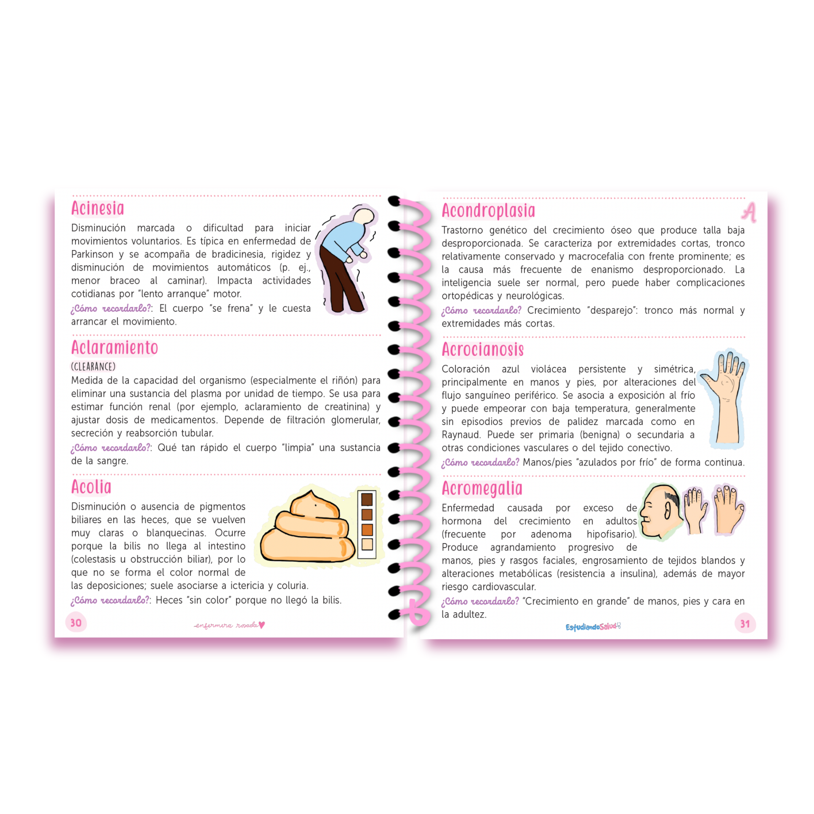 Libreta Diccionario en Salud — libreta de bolsillo para estudiantes de enfermería | Enfermera Rosada (3)