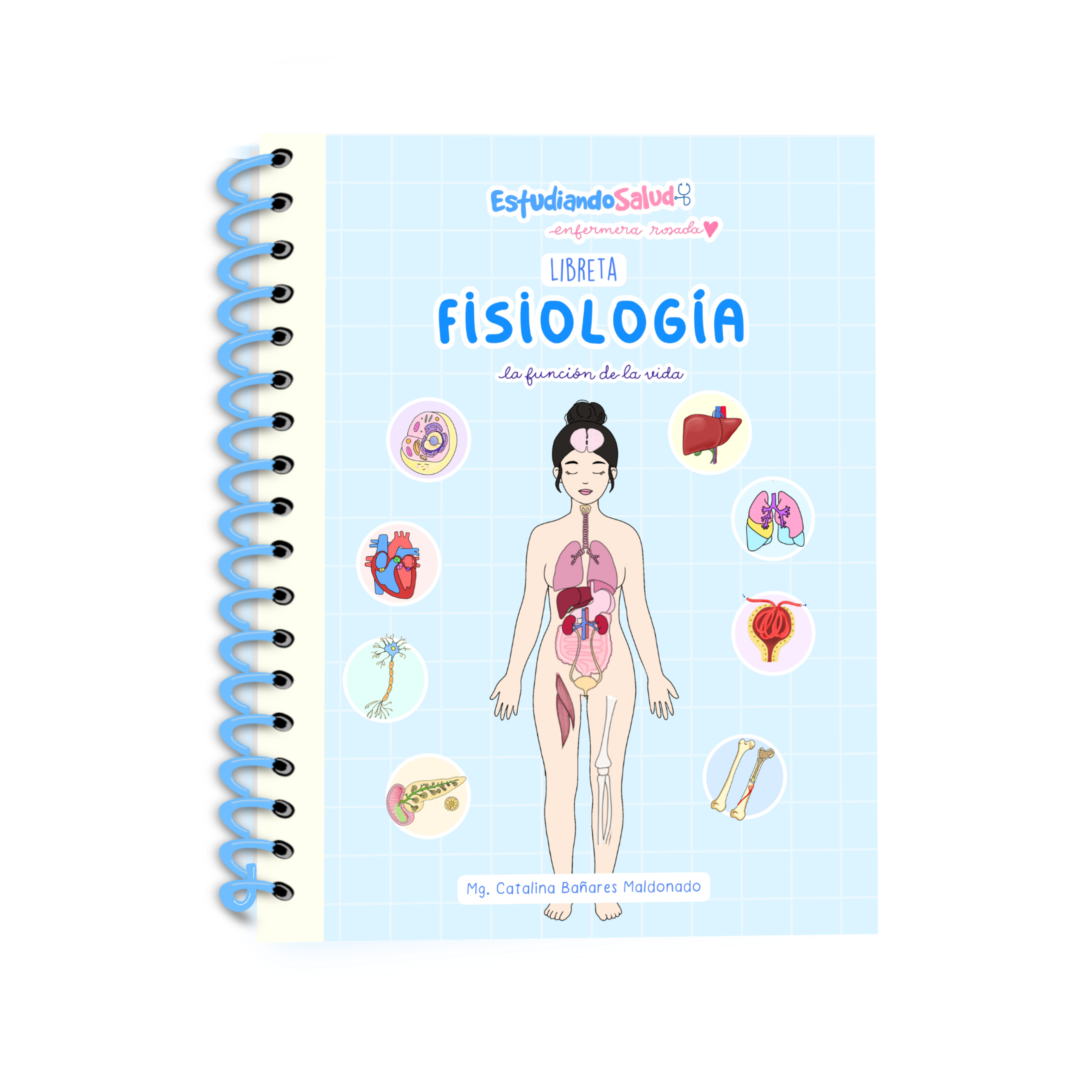 Libreta Fisiología — libreta de bolsillo para estudiantes de enfermería | Enfermera Rosada (2)