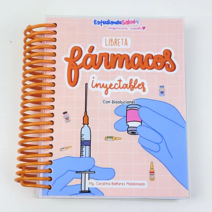 Libreta Fármacos Inyectables y Disoluciones — libreta de bolsillo para estudiantes de enfermería | Enfermera Rosada