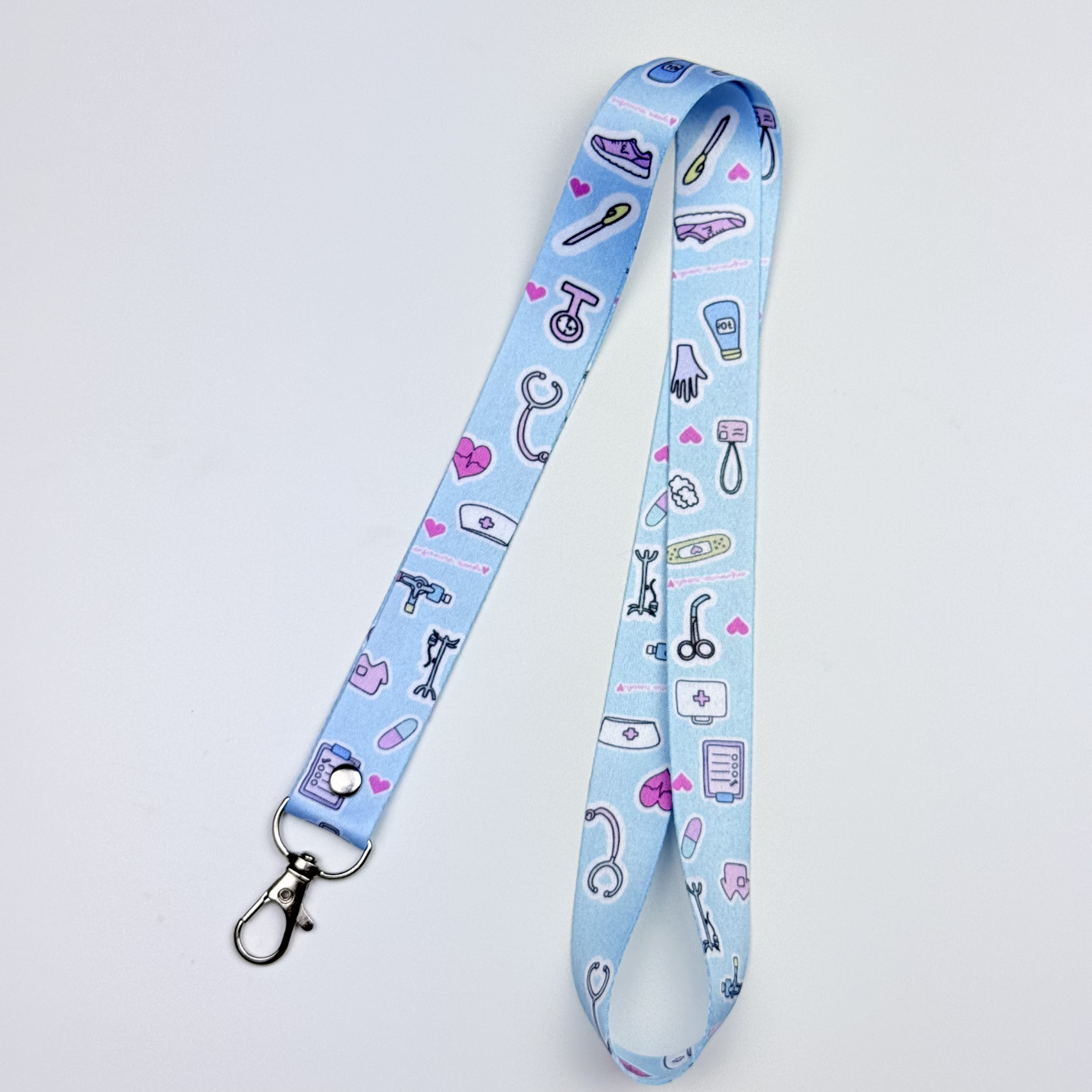 Lanyard Portacredencial — libreta de bolsillo para estudiantes de enfermería | Enfermera Rosada (3)
