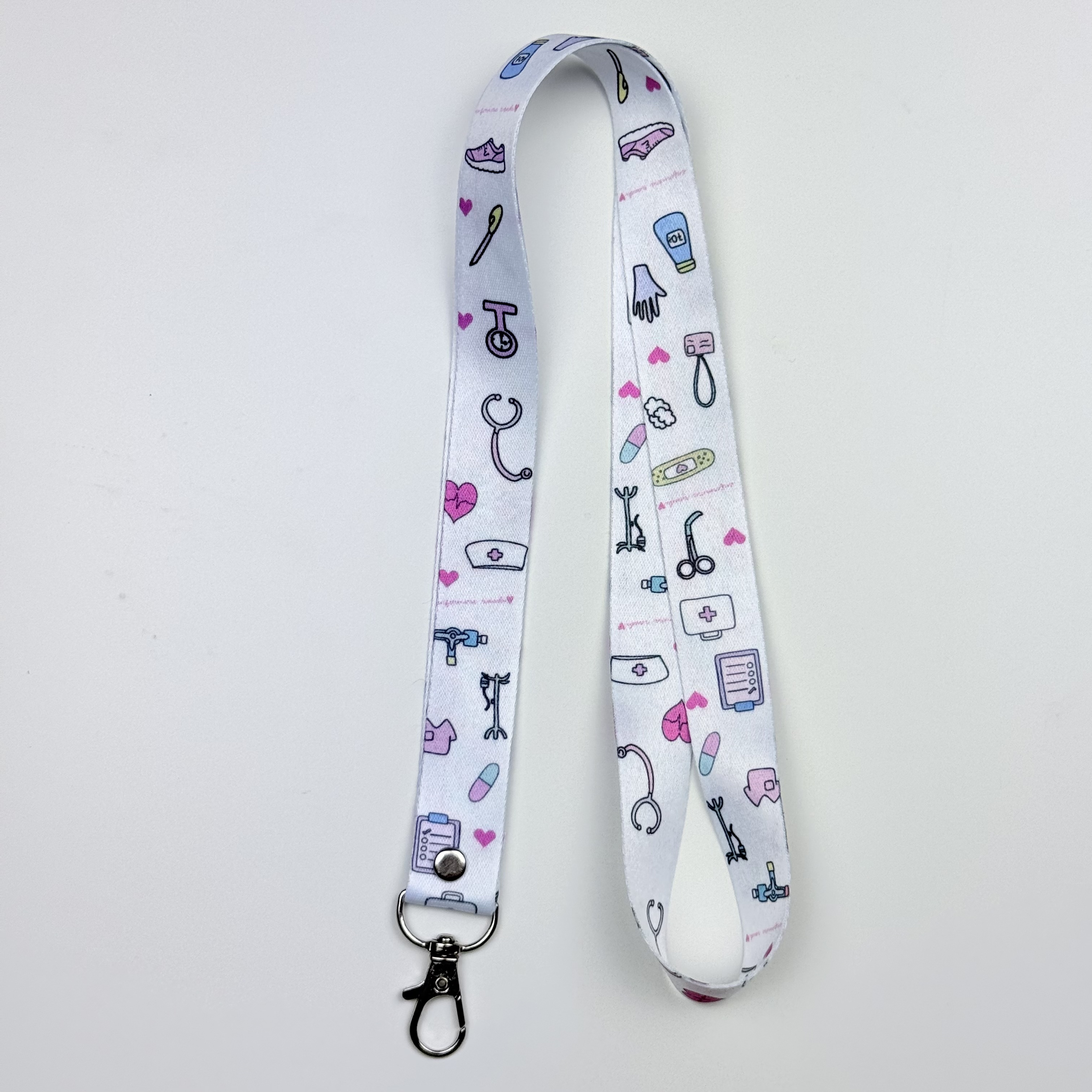 Lanyard Portacredencial — libreta de bolsillo para estudiantes de enfermería | Enfermera Rosada (5)