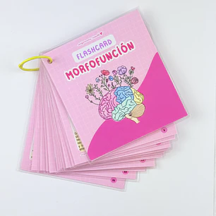 Flashcards Morfofunción — libreta de bolsillo para estudiantes de enfermería | Enfermera Rosada