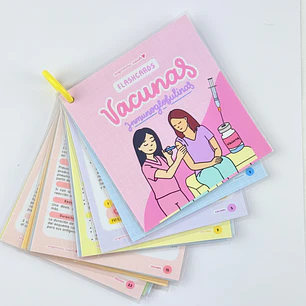 Flashcards Vacunas — libreta de bolsillo para estudiantes de enfermería | Enfermera Rosada