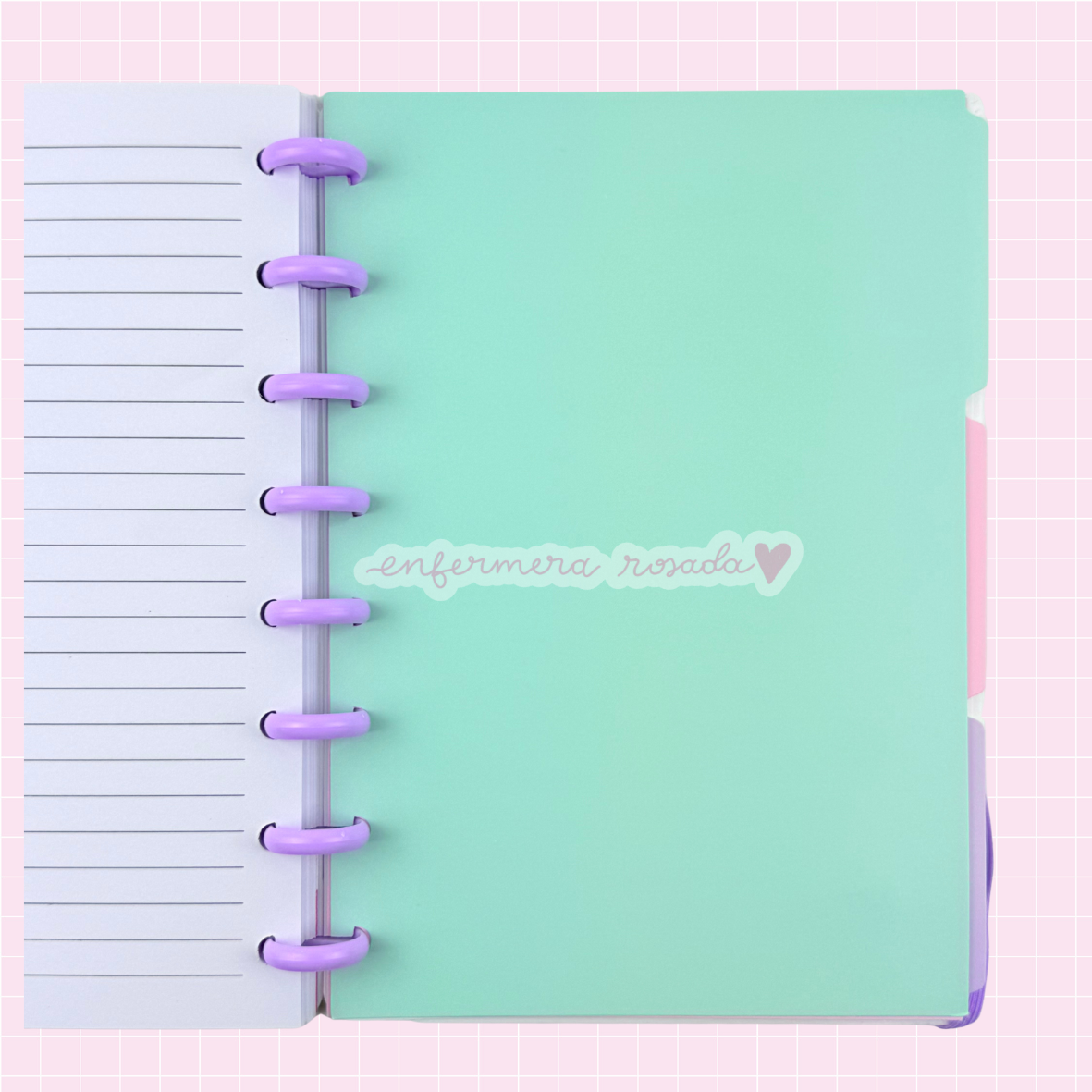 Cuaderno de discos — libreta de bolsillo para estudiantes de enfermería | Enfermera Rosada (8)