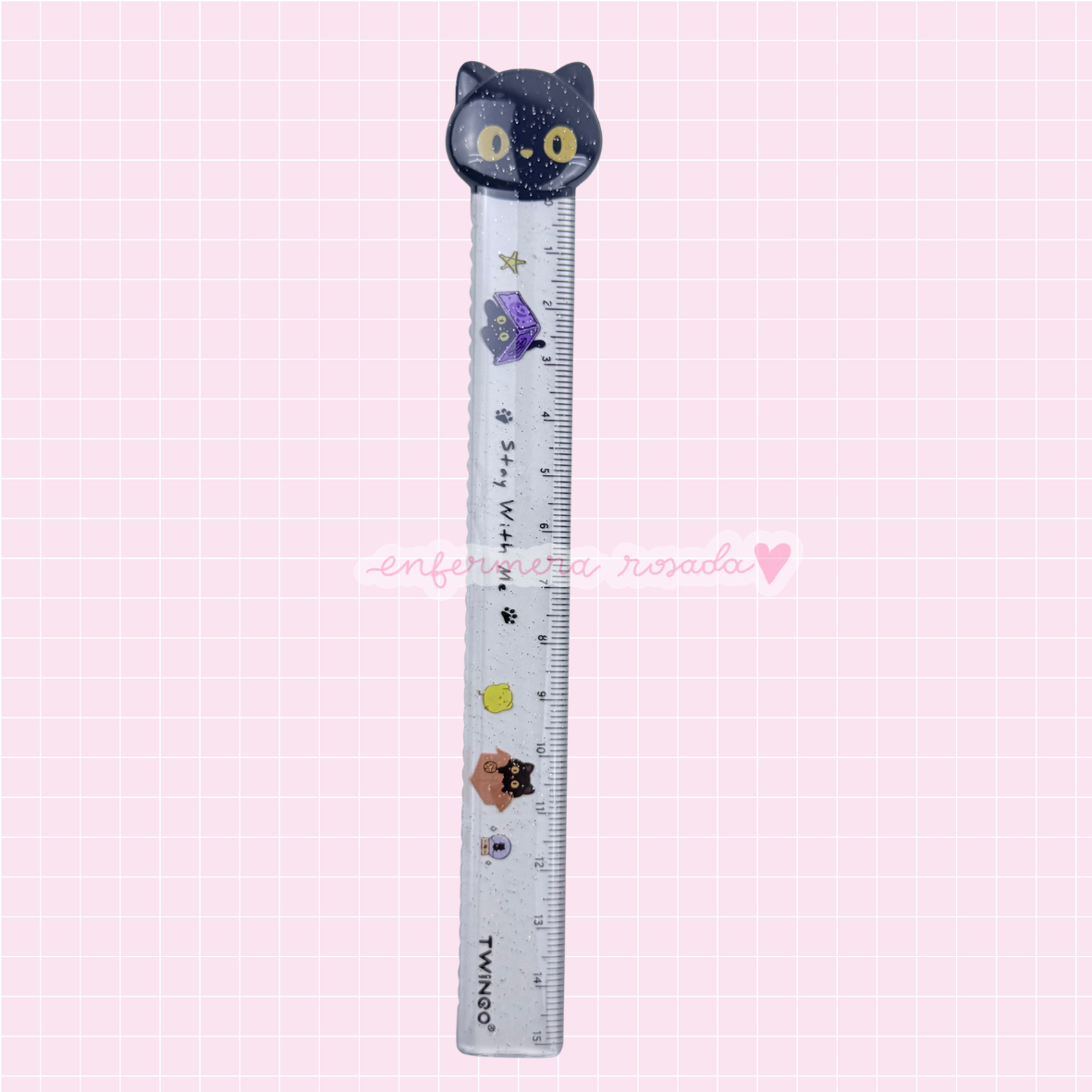 Regla Animalitos 15 cm 📏🐾 — libreta de bolsillo para estudiantes de enfermería | Enfermera Rosada (3)