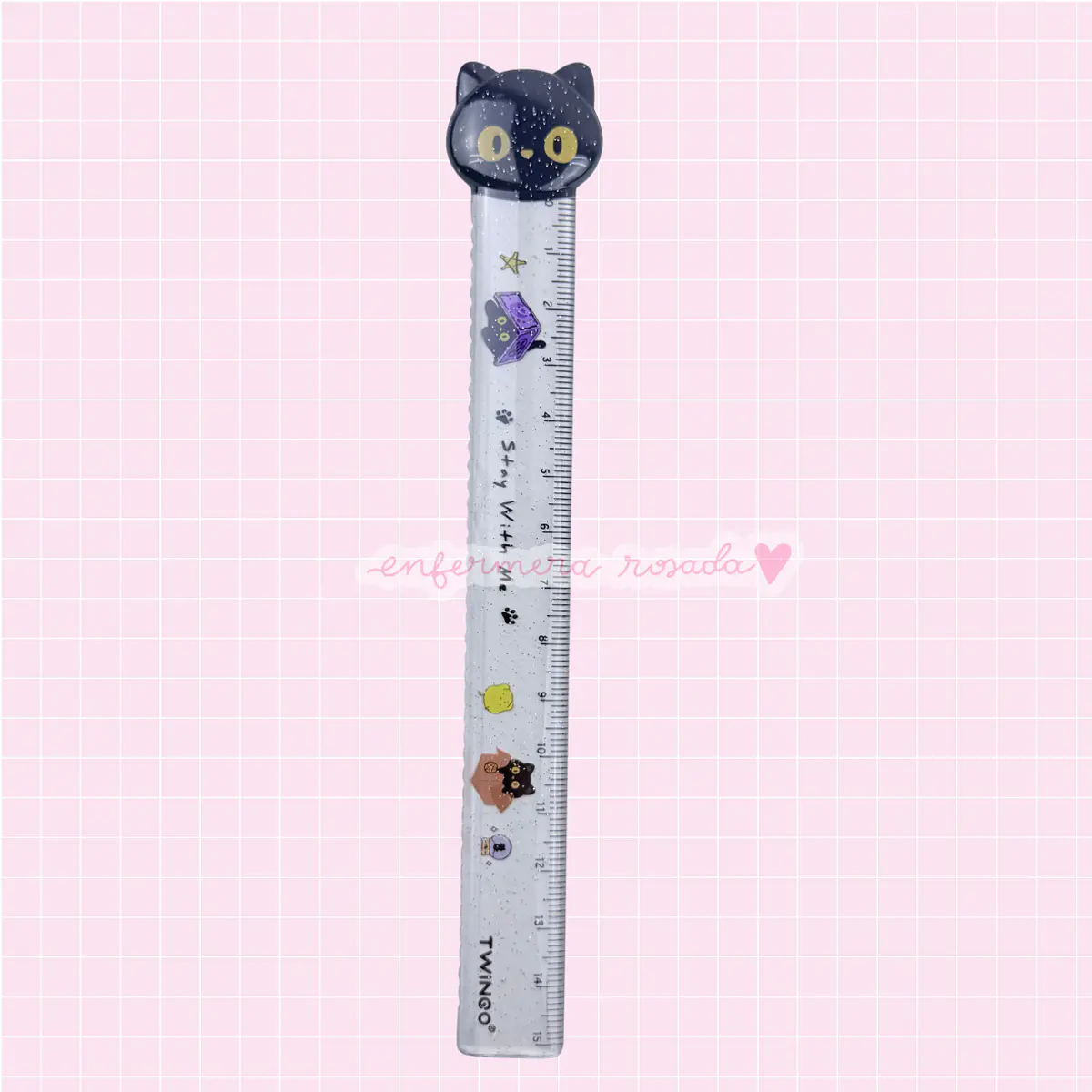 Regla Animalitos 15 cm 📏🐾 — libreta de bolsillo para estudiantes de enfermería | Enfermera Rosada (3)