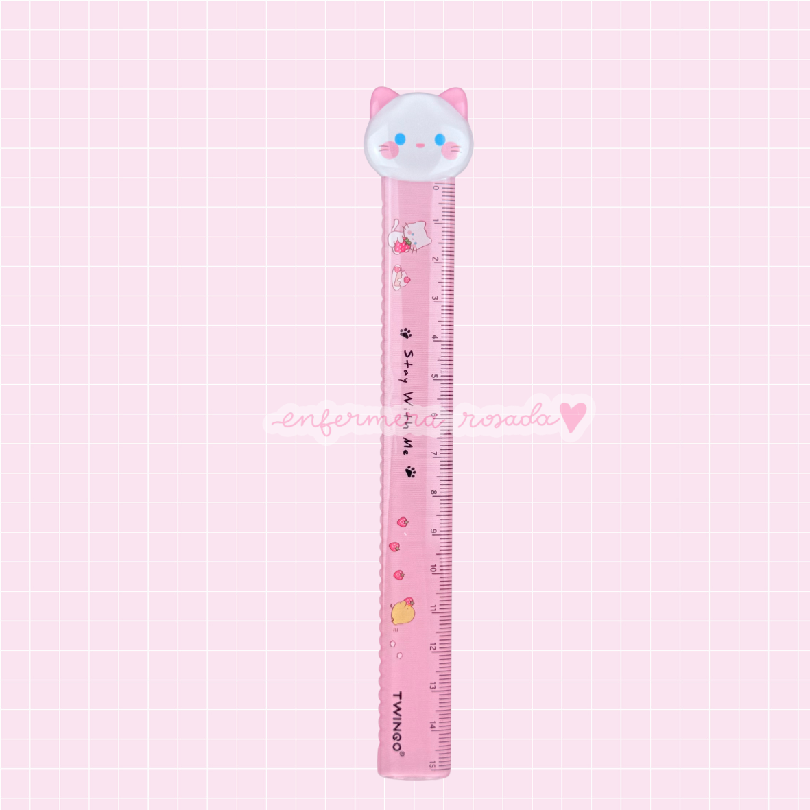 Regla Animalitos 15 cm 📏🐾 — libreta de bolsillo para estudiantes de enfermería | Enfermera Rosada (4)