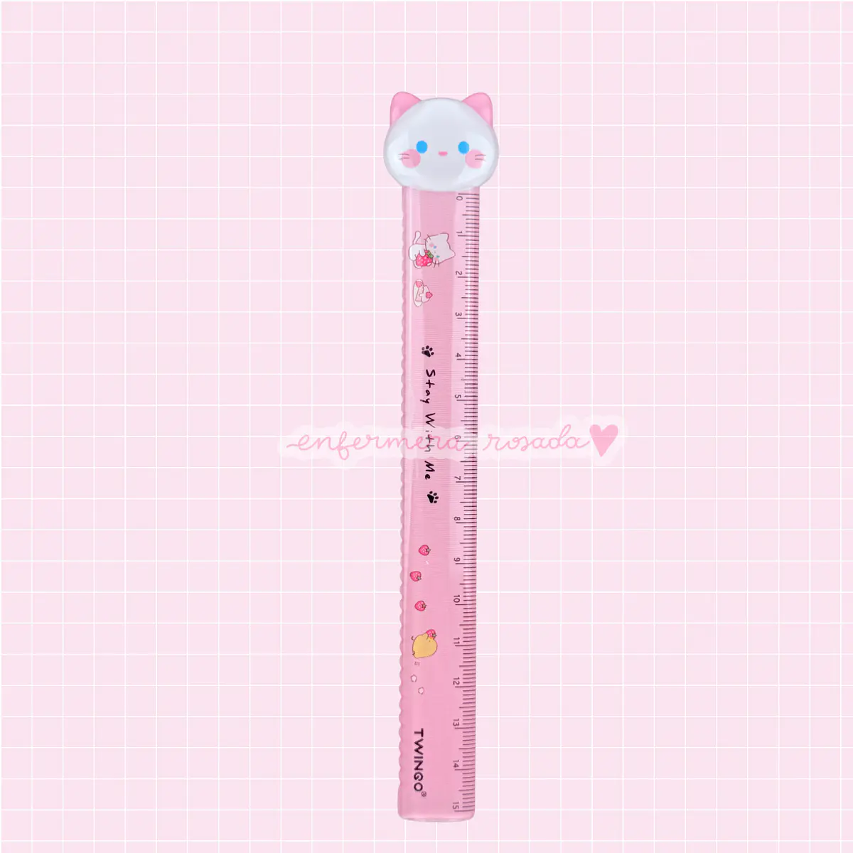 Regla Animalitos 15 cm 📏🐾 — libreta de bolsillo para estudiantes de enfermería | Enfermera Rosada (4)
