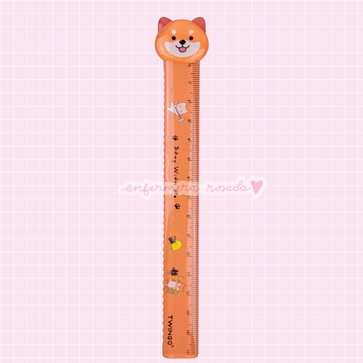 Regla Animalitos 15 cm 📏🐾 — libreta de bolsillo para estudiantes de enfermería | Enfermera Rosada (5)
